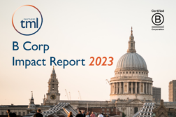 B Corp Impact Report Cover Image, for tml Partners Executive Marketing Recruitment