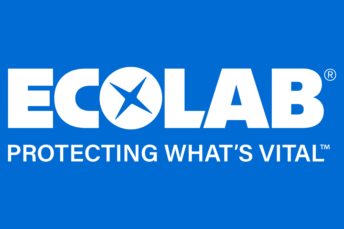 Ecolab Logo with tagline "Protecting What's Vital (Trademarked)"