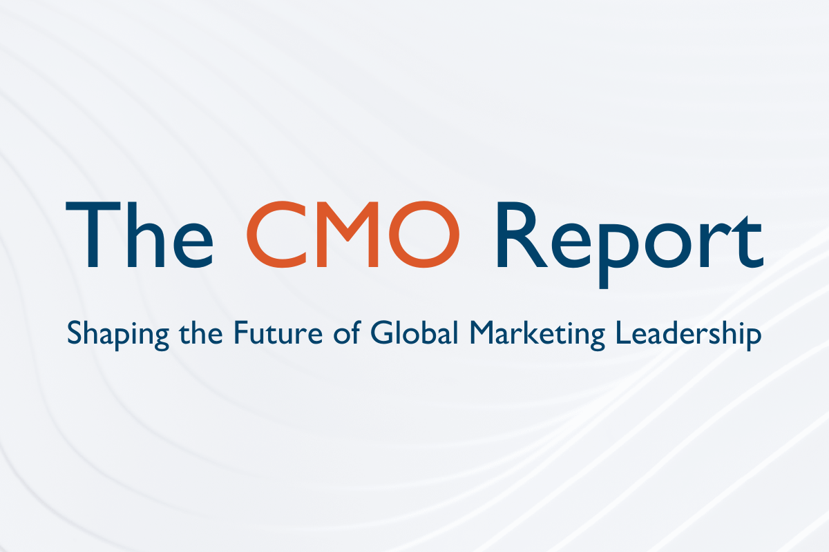 The CMO Report cover image - Shaping the future of global marketing leadership