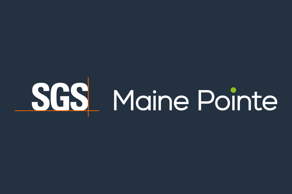 SGS Maine Pointe on blue background for tml Partners, marketing headhunters