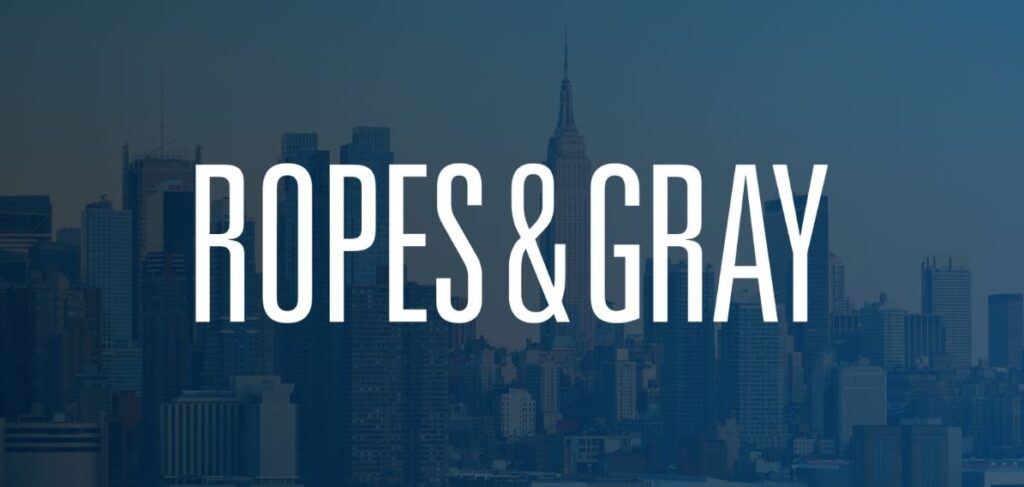 Ropes & Gray Logo on overlaid image of NYC